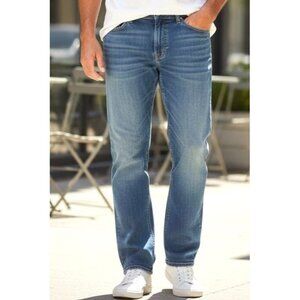 Calvin Klein Jeans Mens Men's High Rise Straight W 34" L 32" Dark Wash